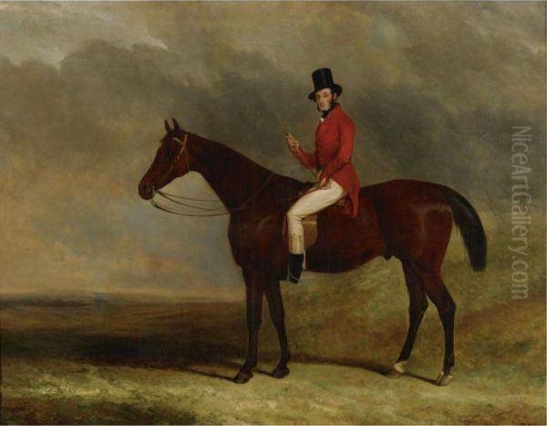 A Gentleman On His Hunter In A Landscape - view 1