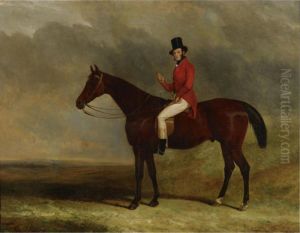 A Gentleman On His Hunter In A Landscape by Charles Hancock