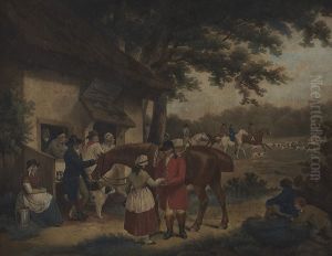 Outside The Fox Inn by Thomas Hand