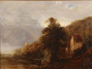 Landscape With Cottage by J.W. Handley