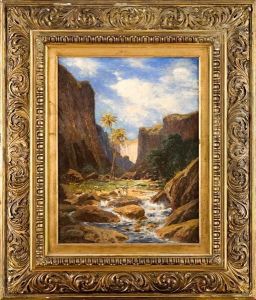 Paesaggio Orientale Con Beduini