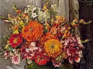 Blumenstillleben by Alois Hanisch