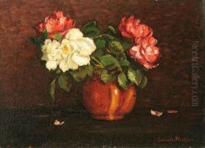Still Life Of Roses In A Vase Still Life Of Roses In A Vase