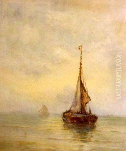 Fishing Boats Becalmed - view 1