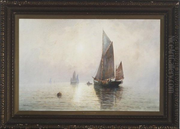 Fishing Boats At Sunset - view 1