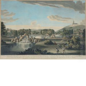 A View Of The Cascade &c. In The Garden Of Sr. Francis Dashwood.... by William Hannan