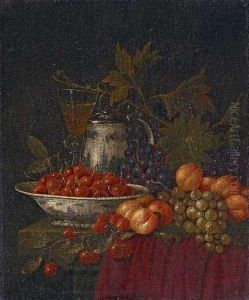 Fruchtestillleben Mit Schale, Krug Und Glas Fruchtestillleben Mit Schale, Krug Und Glas