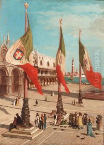 St. Mark's Square With The Doge's Palace And The Giudecca Beyond