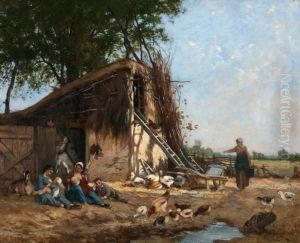 Les Poussins by Hector Ch. Hanoteau