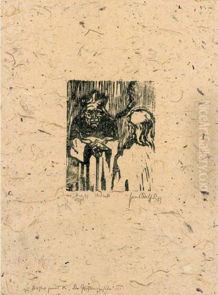 Five Woodcuts With Illustrations For 'dostojewskis Grossinquisitor' - view 1