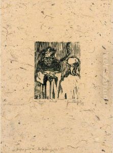 Five Woodcuts With Illustrations For 'dostojewskis Grossinquisitor' by Ralfs Hans
