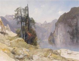 A Motif From Lake Konigsee by Anton Hansch