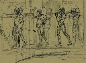 Figurenstudien by Karl Hansel
