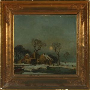 Winterlandscape In Moonlight Winterlandscape In Moonlight