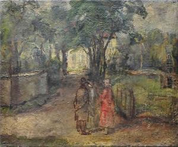 Impressionistische Parkansicht Mit Personen - view 1