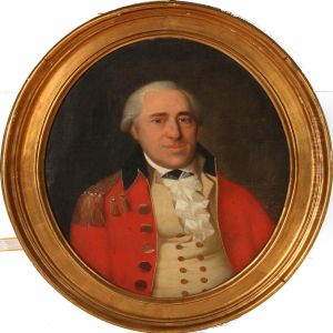 Portrait Of Major Rosenorn In Red Uniform Jacket And Whitevest