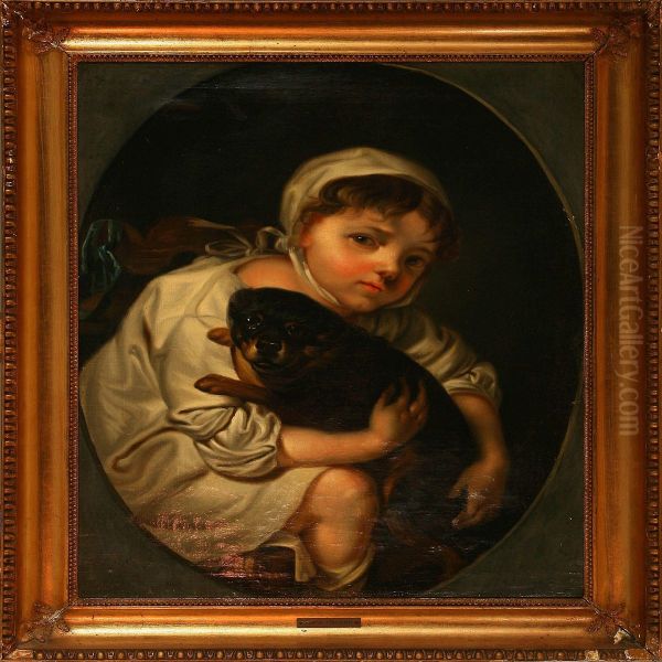 A Girl With Dog - view 1