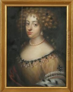 Kurfyrstinde Anna Sofia Of Sachsen by Hans Christian Hansen