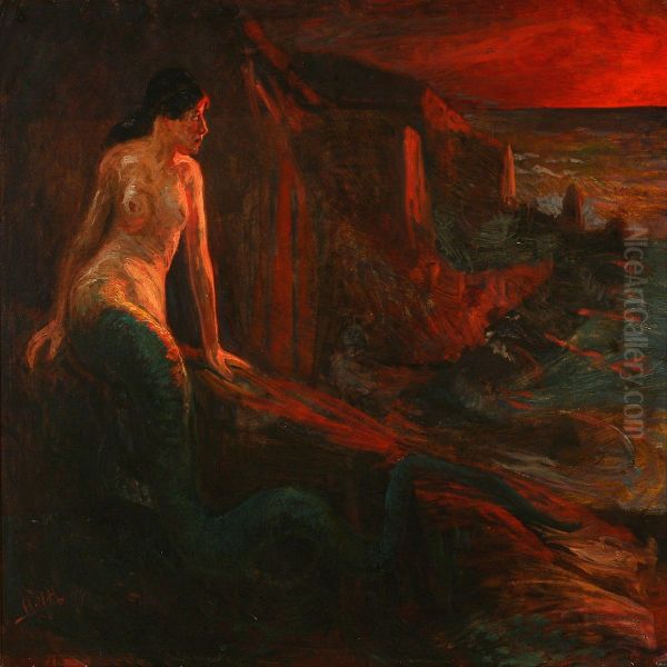 A Mermaid In The Sunset - view 1