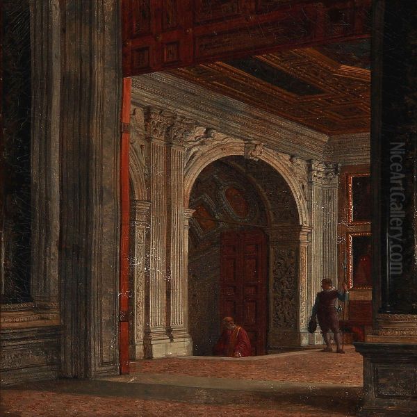 Palace Interior From Venice In Italy - view 1
