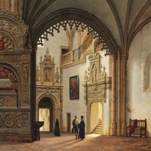 Interior From Seville Cathedral by Heinrich Hansen