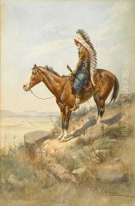 The Outpost (crow Indian) by Herman Wendleborg Hansen