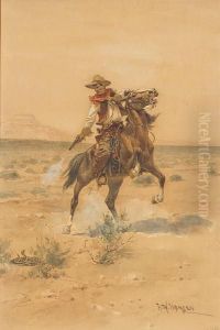 Shooting A Rattler by Herman Wendleborg Hansen