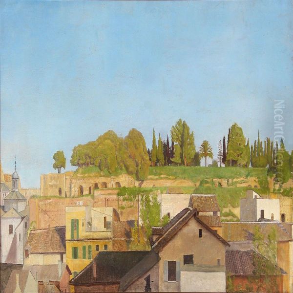 View From The Palatine Hill In Rome - view 1
