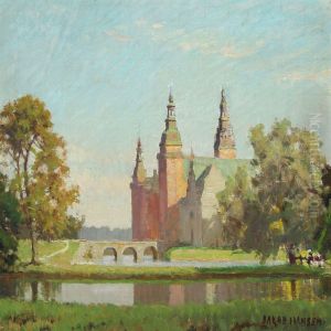 View With Frederiksborg Castle by Jakob Hansen