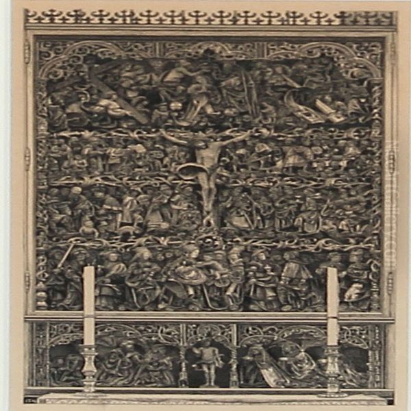 The Central Part Of Claus Berg's Altarpiece In St.knud's Church In Odense - view 1