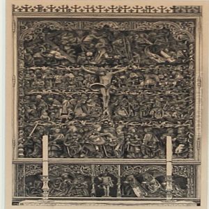 The Central Part Of Claus Berg's Altarpiece In St.knud's Church In Odense by Josef Theodor Hansen