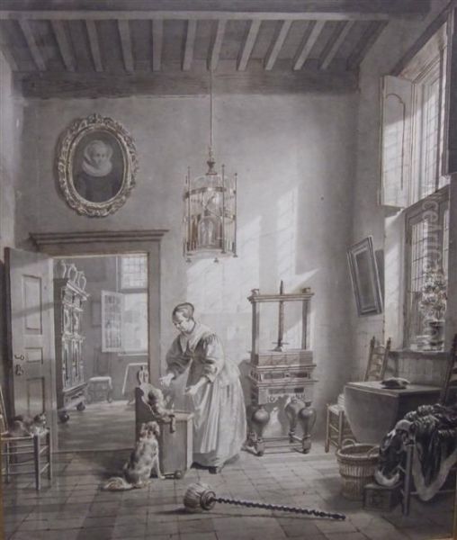 Interior With Mother And Child - view 1