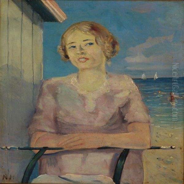 A Portrait Of The Artist's Daughter, Rikke. - view 1