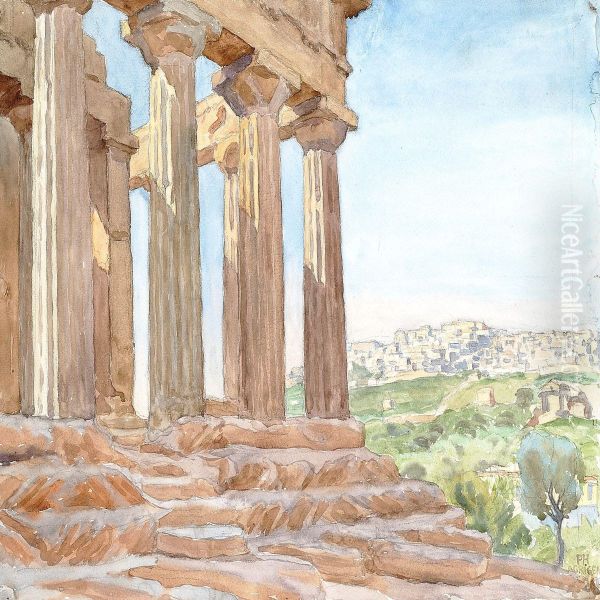 View From Agrigento, Sicily - view 1