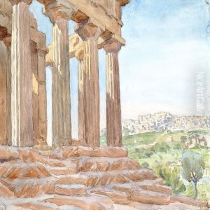View From Agrigento, Sicily by Peter Marius Hansen