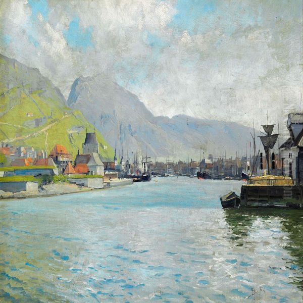 Harbour Scene From Bergen - view 1