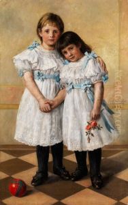 Doppelbildnis Zweier Kleiner M by Ernst Hanssler
