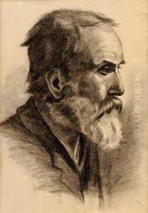 Hlava Starsieho Muza S Bradou by Jozef Hanula