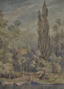 The Seine At Chantemesle by Martin Hardie