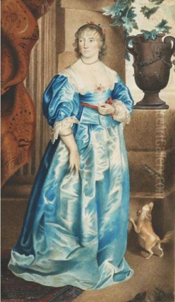 Portrait Of Lady Penelope Spencer After Vandyke - view 1