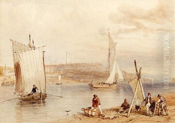 Exmouth, With Figures To The Foreground - view 1