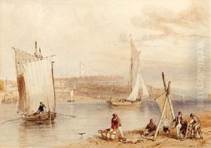 Exmouth, With Figures To The Foreground