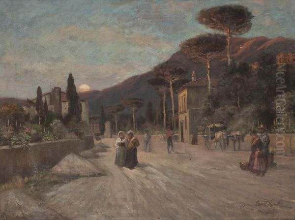 Abendspaziergang In Italienischer Landschaft - view 1