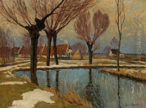 View Of Trees And A Farm By The Water - view 1