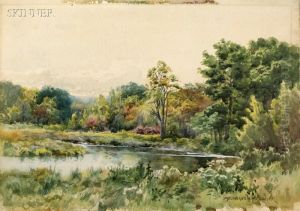 Springtime River View by Melbourne Havelock Hardwick