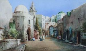 Algerian Street Scene by Cyril Hardy