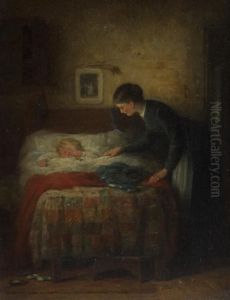 Mother And Child by Frederick Daniel Hardy