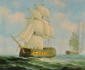 Battleships At Sea by James Hardy