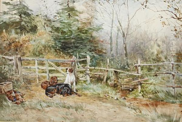 Gun Dogs With The Day's Bag - view 1