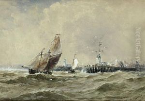 Off Boulogne by Thomas Bush Hardy